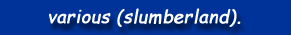 slumberland (various artists).